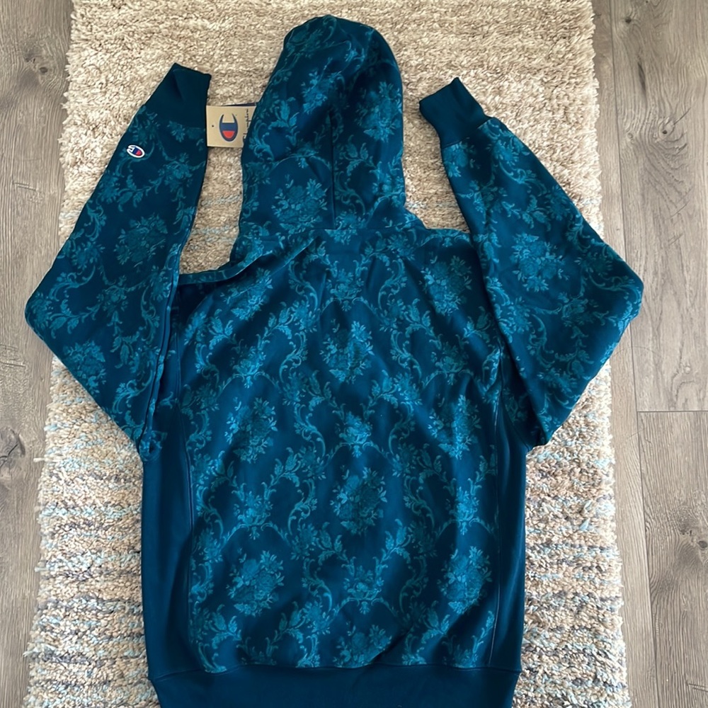 Champion Reverse Weave hoodie Sweater All over print size m - Picture 9 of 11